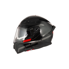 Casco NZI Go Rider Radikal Duo Nouveau Negro/Rojo