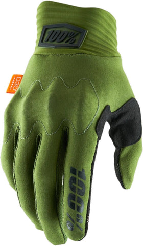 Guantes 100% Cognito D30 Verde Army/Negro