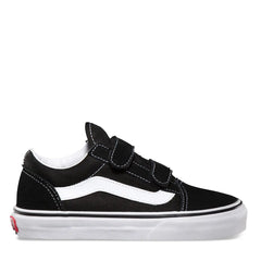 Zapatos Vans Old Skool Velcro Negro/Blanco Niño