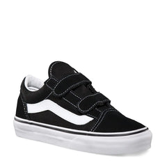 Zapatos Vans Old Skool Velcro Negro/Blanco Niño