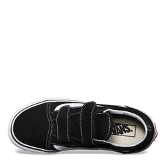 Zapatos Vans Old Skool Velcro Negro/Blanco Niño