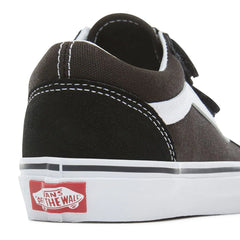 Zapatos Vans Old Skool Velcro Negro/Blanco Niño