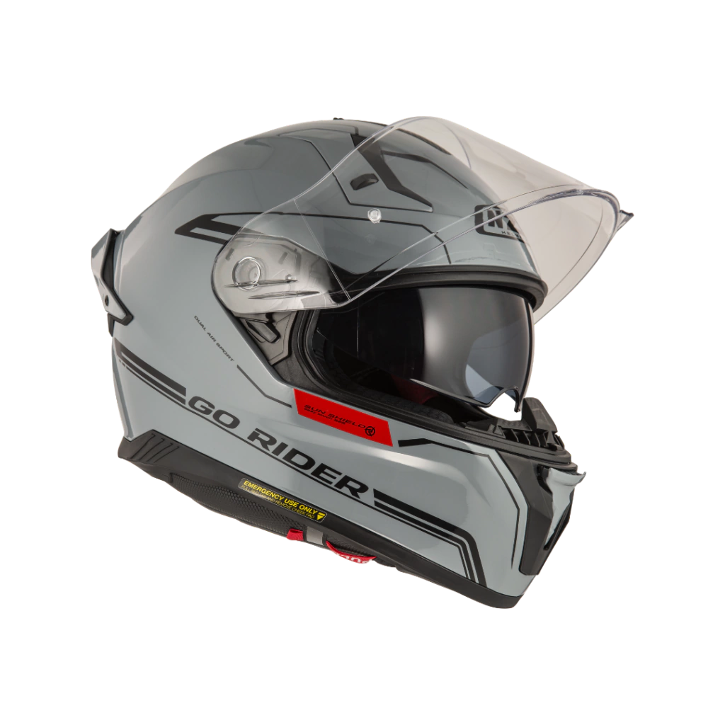 Casco NZI Go Rider Radikal Duo Nouveau Gris
