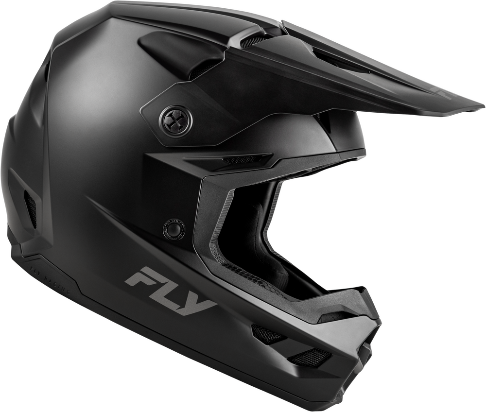 Casco Fly Kinetic Solid Negro Mate Niño