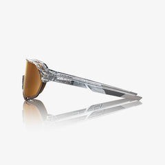Gafas 100% S2 Gris Traslucido Lente Dorado Espejo