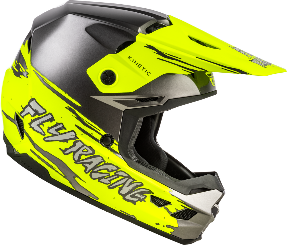 Casco Fly Kinetic Surge Gris/Hi-Vis Niño