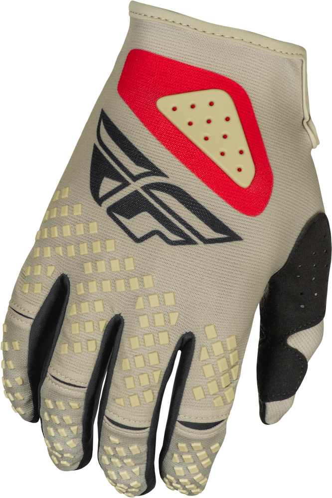Guantes Fly Kinetic SYM Gris/Rojo/Negro Niño