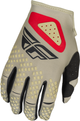 Guantes Fly Kinetic SYM Gris/Rojo/Negro Niño