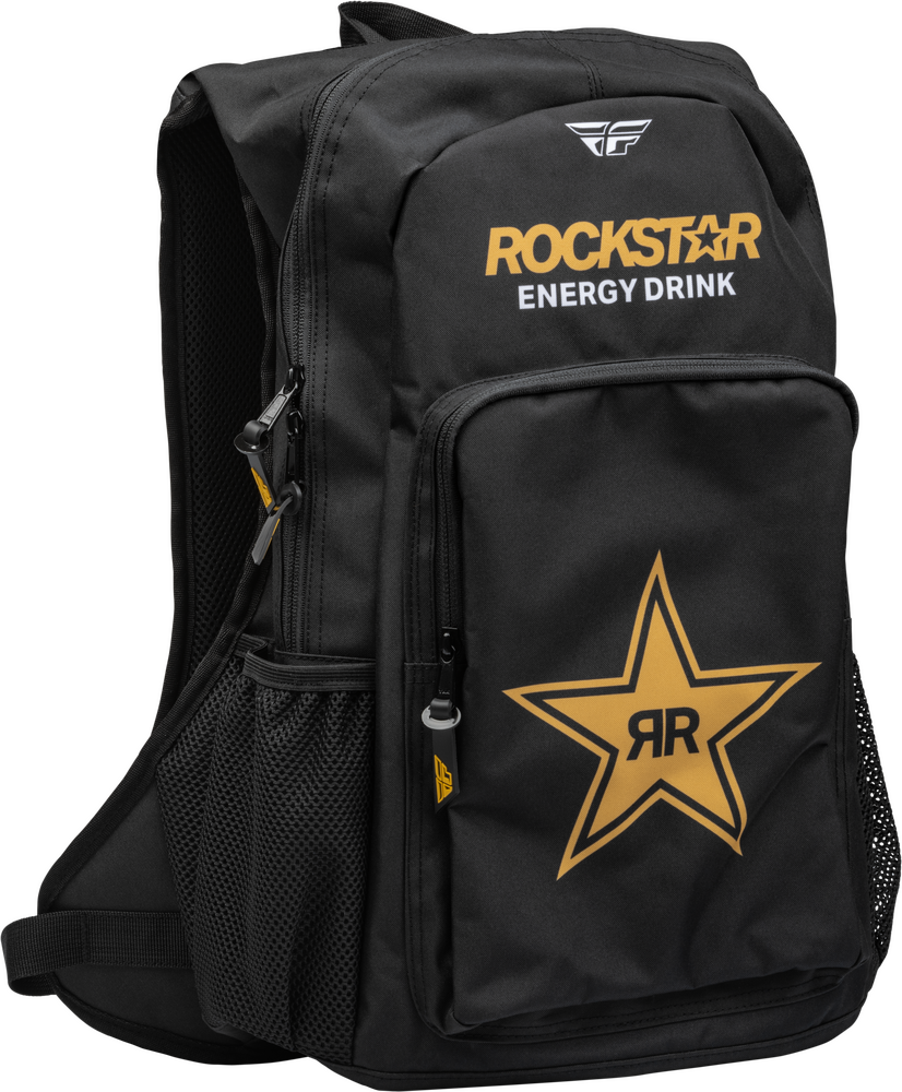 Morral Fly Jump Pack Rockstar Negro/Dorado