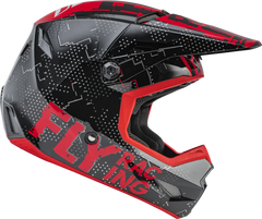 Casco Fly Kinetic Scan Negro rojo Niño