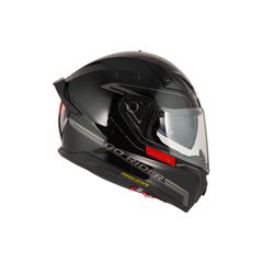 Casco NZI Go Rider Radikal Duo Nouveau Negro/Rojo