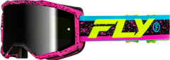 Goggle Fly Zone Rosa/Negro/Hi Vis Lente Humo Espejo