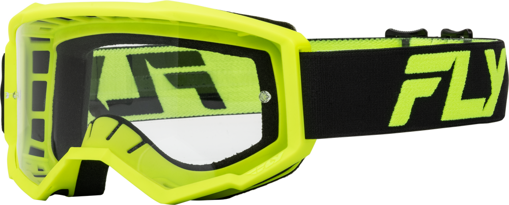 Goggle Fly Focus Negro/Hi Vis Lente Clear