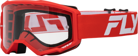 Goggle Fly Focus Rojo/Blanco Lente Clear