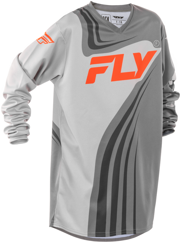 Jersey Fly F-16 Gris Naranja 2025 Niño