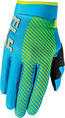 Guantes Fly F-16  Azul/Hi Vis Niño