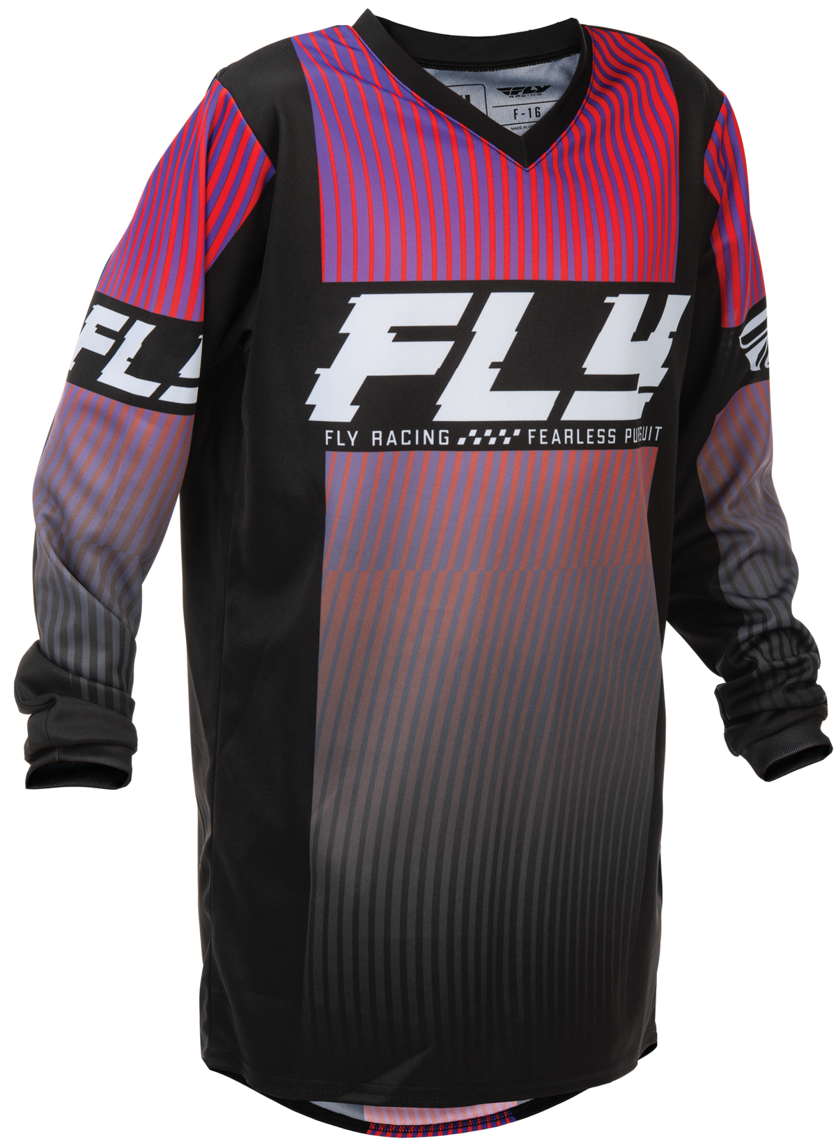 Jersey Fly F-16 Negro/Rojo/Purpura Niño