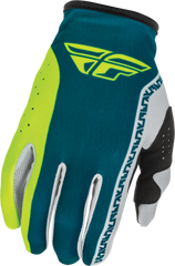 Guantes Fly Lite Gris/Lima/Teal Niño