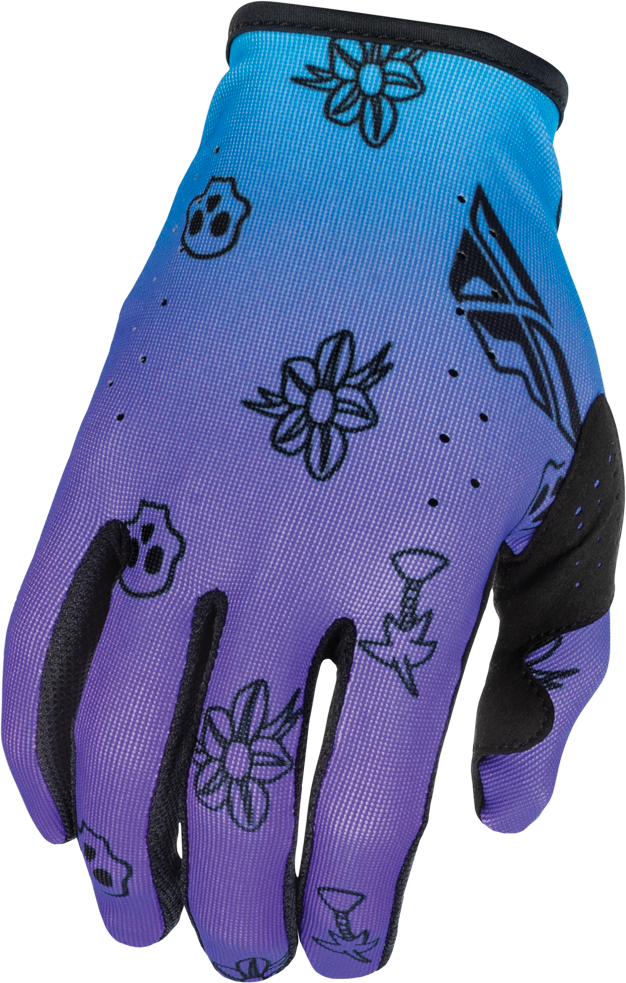 Guantes Fly Lite Outline Purpura/Azul/Negro