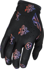 Guantes Fly Lite Outline Negro/Rojo/Purpura