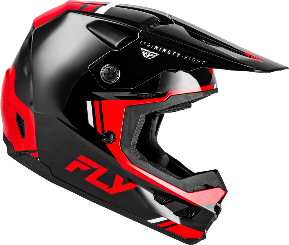 Casco Fly Kinetic Verdict Negro/Rojo/Blanco