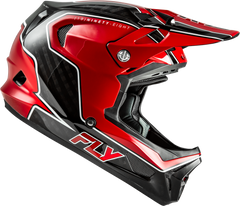 Casco Fly Werx-R Flow Carbon Negro/Rojo Niño