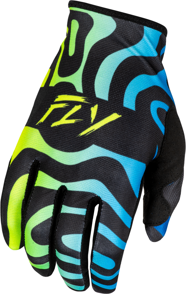 Guantes Fly Lite Zen Negro/Azul/Hi-Vis Niño