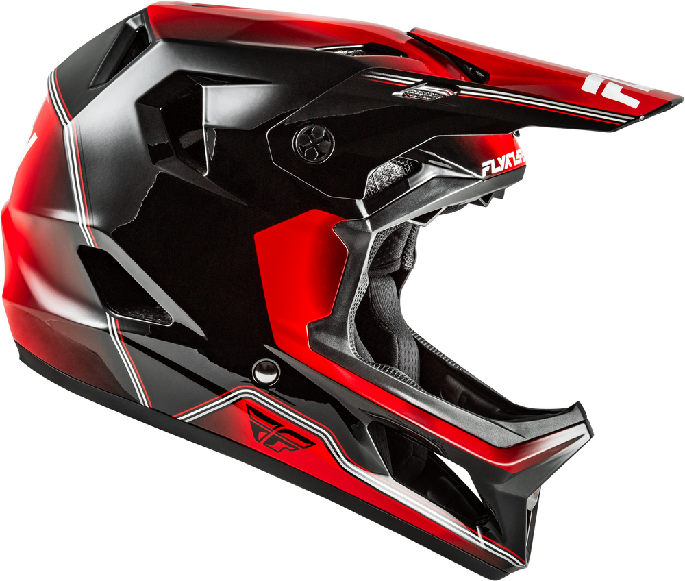 Casco Fly Rayce Repeat Negro/Rojo Niño