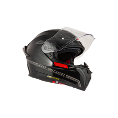 Casco NZI Go Rider Radikal Duo Nouveau Negro/Rojo