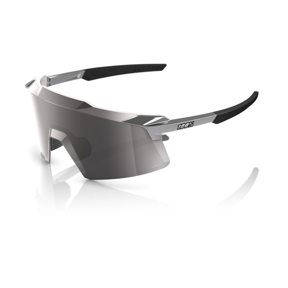 Gafas 100% Aerocraft Negro Chrome Lente Hiper Silver Espejo