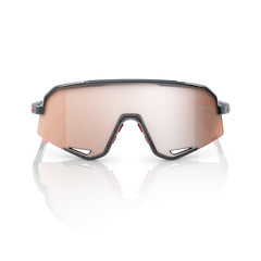 Gafas 100% Slendale  Carbon Fiber Brillante Lente Hiper Crimson Silver Espejo