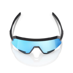 Gafas 100% Slendale Mate Negra Lente Hiper Azul Espejo