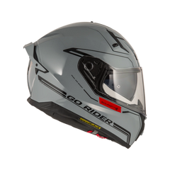 Casco NZI Go Rider Radikal Duo Nouveau Gris