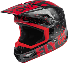 Casco Fly Kinetic Scan Negro rojo Niño