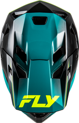 Casco Fly Rayce Repeat Negro/Teal/Hi Vis Niño