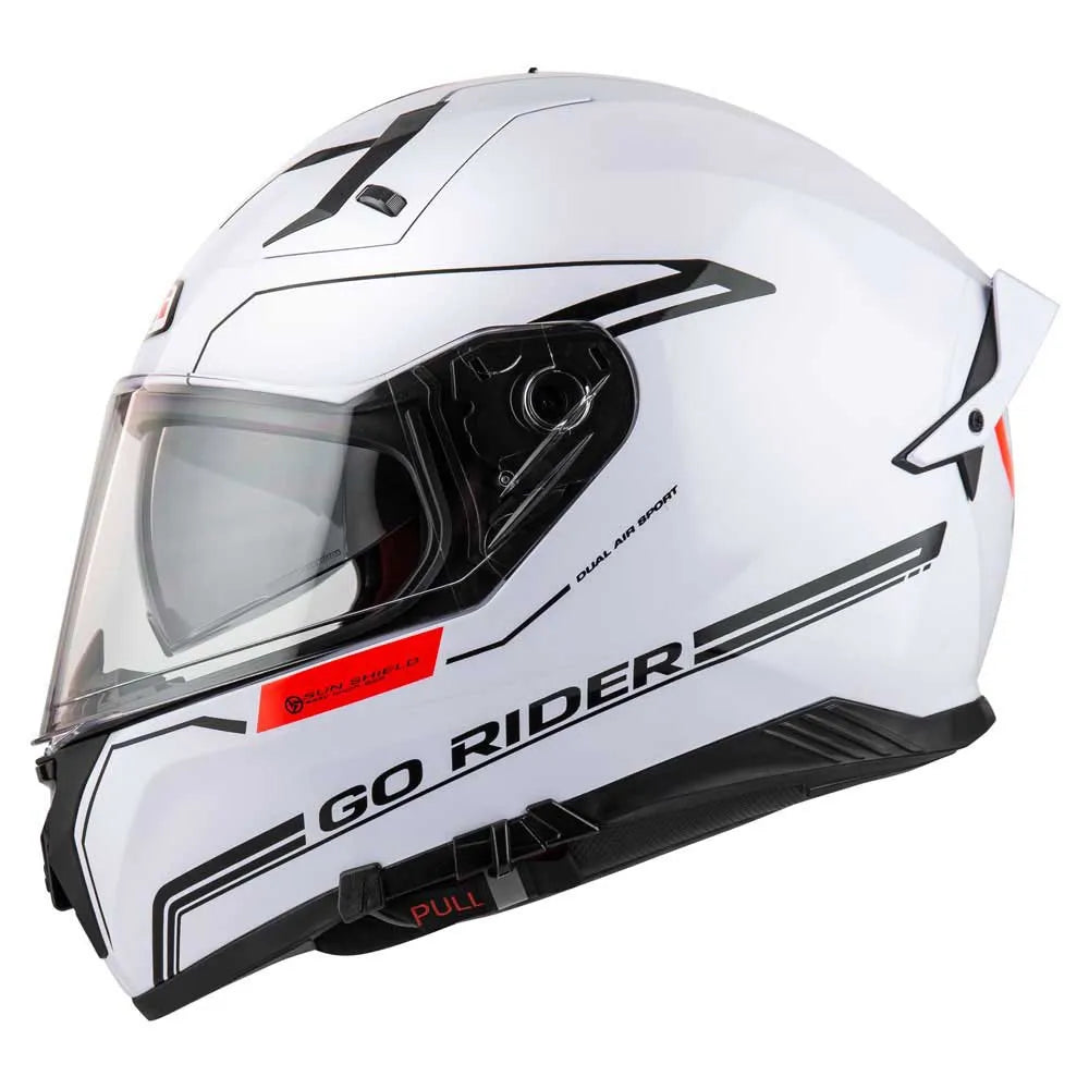 Casco NZI Go Rider Radikal Duo Nouveau Blanco