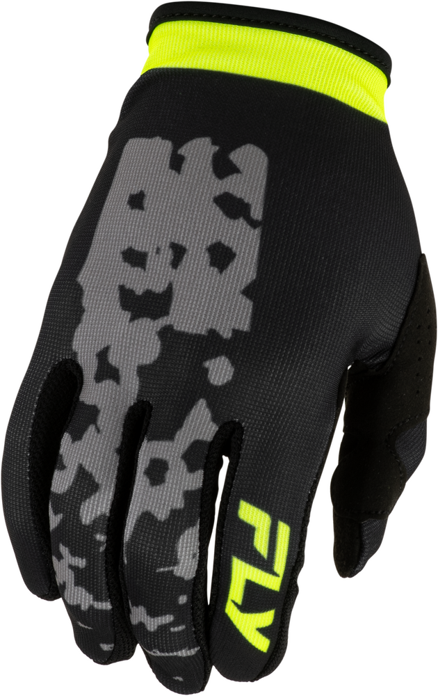 Guantes Fly Lite Flake Gris/Hi-Vis/Negro