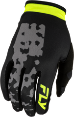 Guantes Fly Lite Flake Gris/Hi-Vis/Negro