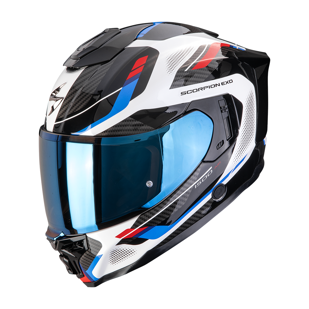 Casco Scorpion EXO-1500 Air Sleek Blanco/Rojo/Azul