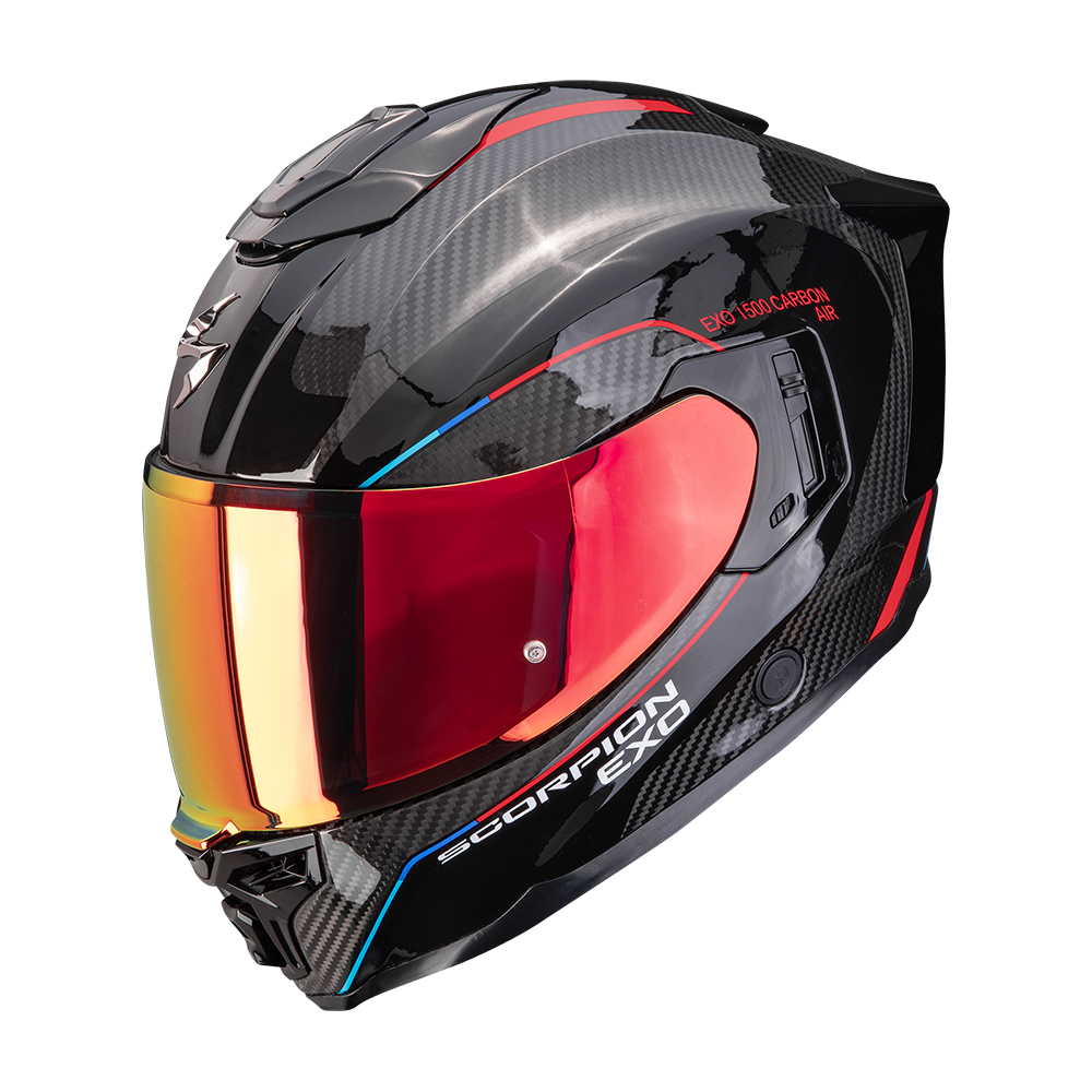 Casco Scorpion EXO-1500 Carbon Air Mundi Negro/Rojo