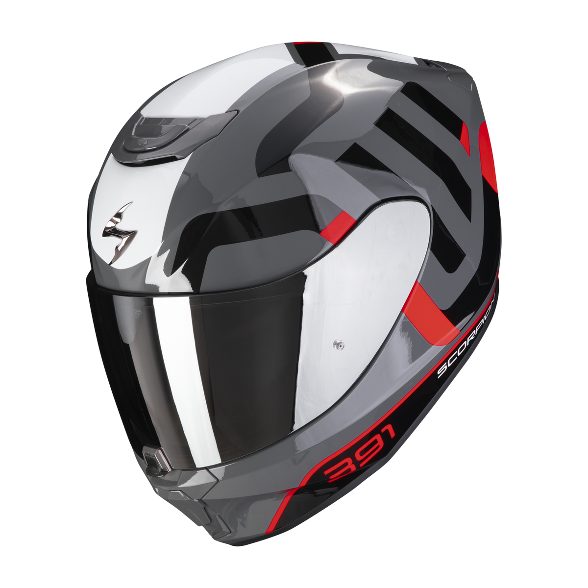 Casco Scorpion EXO-391 Arok Gris/Rojo/Negro