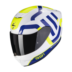 Casco Scorpion EXO-391 Arok Blanco/Azul/Neon