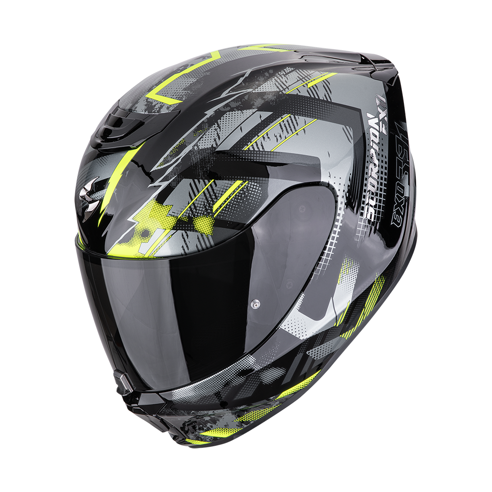 Casco Scorpion EXO-391 Cluter Negro/Amarillo Neon