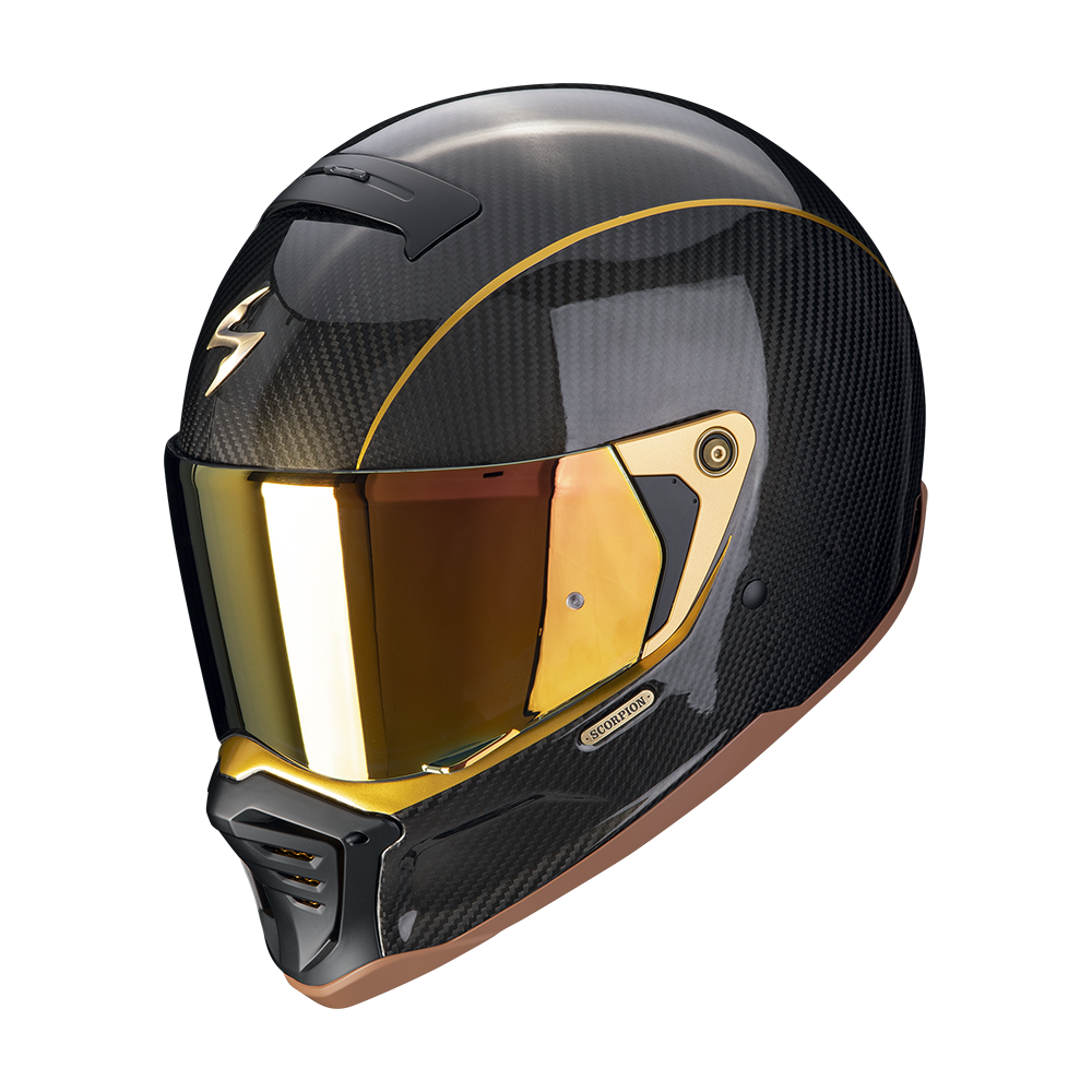 Casco Scorpion Exo-HX1 Carbon SE Negro/Dorado