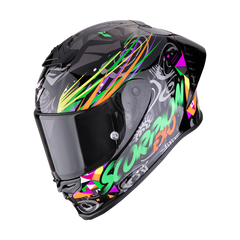 Casco Scorpion EXO-R1 Evo II Air Savage Negro/Verde/Naranja