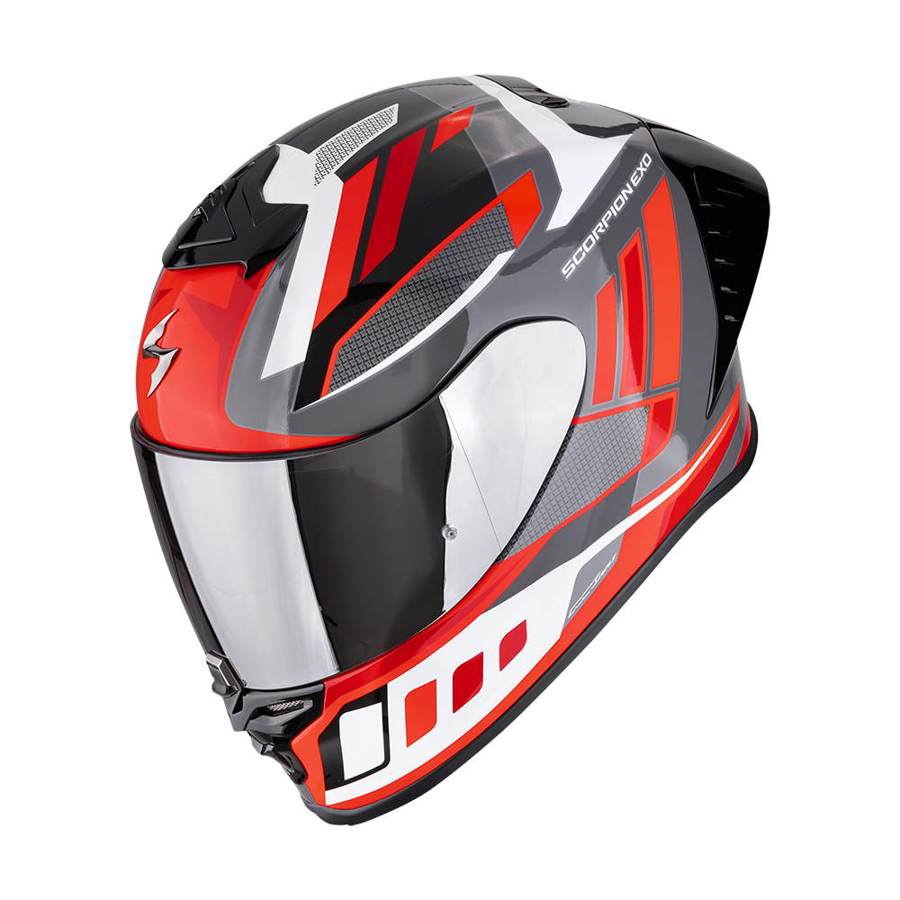 Casco Scorpion EXO-R1 Evo II Air Vital Gris/Blanco/Rojo