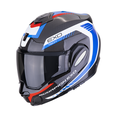 Casco Scorpion EXO-Tech Evo Carbon Cossy Negro/Azul/Rojo