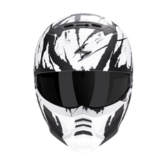 Casco Scorpion Exo-Combat II Marauder Negro Mate/Blanco