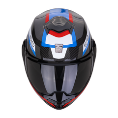 Casco Scorpion EXO-Tech Evo Carbon Cossy Negro/Azul/Rojo