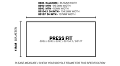 Caja Centro Praxis M30 BB86/90/92 Eje 30mm Ceramica